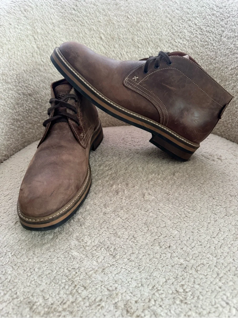 Wolverine 1883 Francisco Chukka Boots Men’s 9 Brown Leather